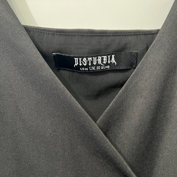 Belladonna Wrap Suspender Midi Dress - Picture 2 of 5